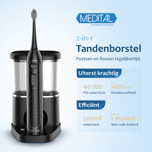 2-in-1 Elektrische Tandenborstel