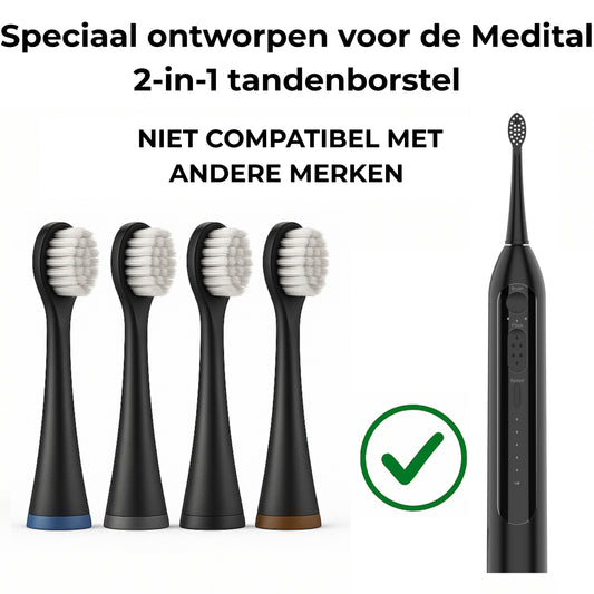 2-in-1 Elektrische Tandenborstel Opzetborstels